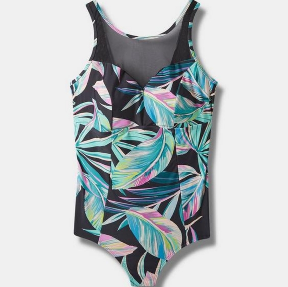 NWT Wireless mesh high neck swim suit size 2 - Picture 2 of 6